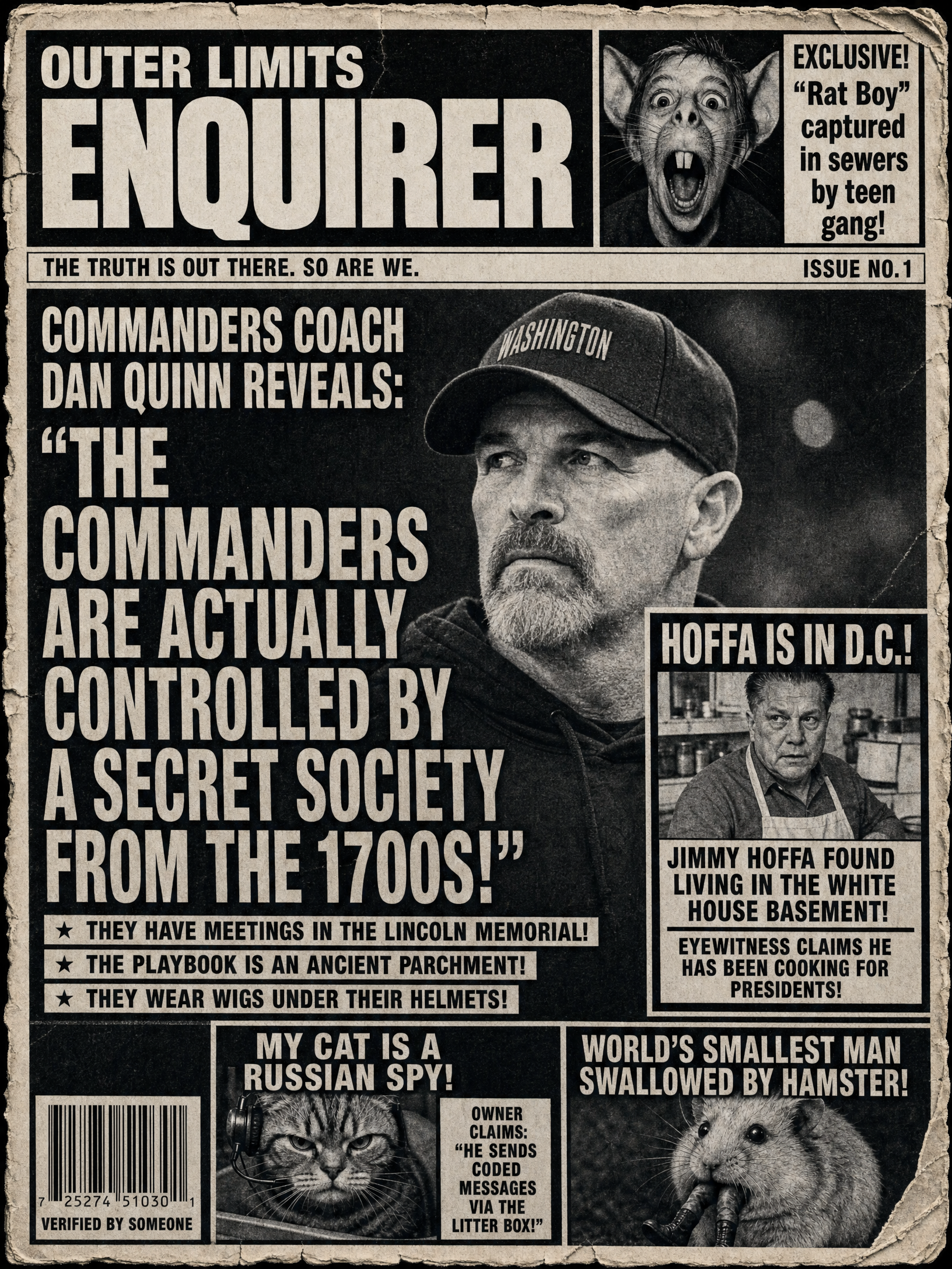 Outer Limits Enquirer — Commanders edition front page